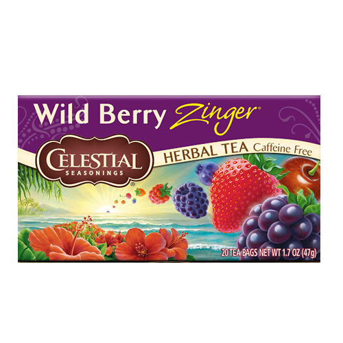 Celestial Seasonings - Wild Berry Zinger Herbal Tea - 20 zakjes