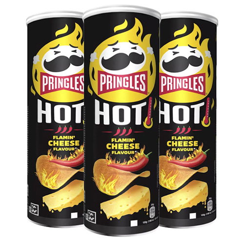 Pringles - HOT Flamin&apos; Cheese Flavour - 3x 165g