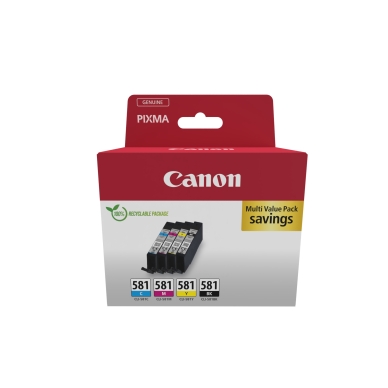 Canon Canon CLI-581 Multipack CLI-581 C/M/Y/BK 2103C007 Replace: N/A