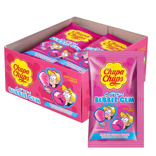 Chupa Chups - Cotton Bubble Gum Tutti Frutti - 12 stuks