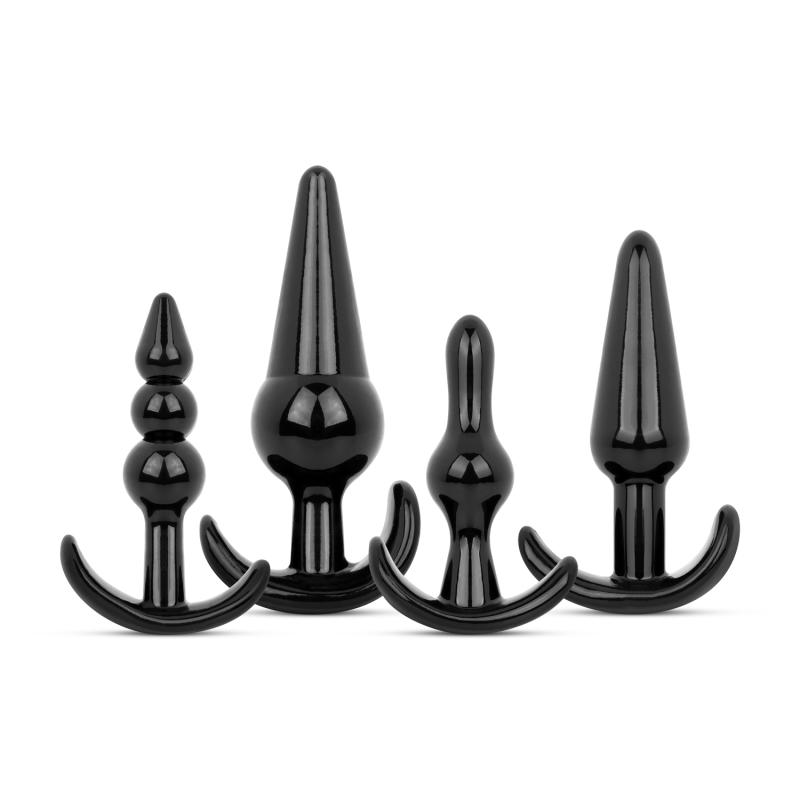 EasyToys Butt Plug Set 4 Stuks - Zwart