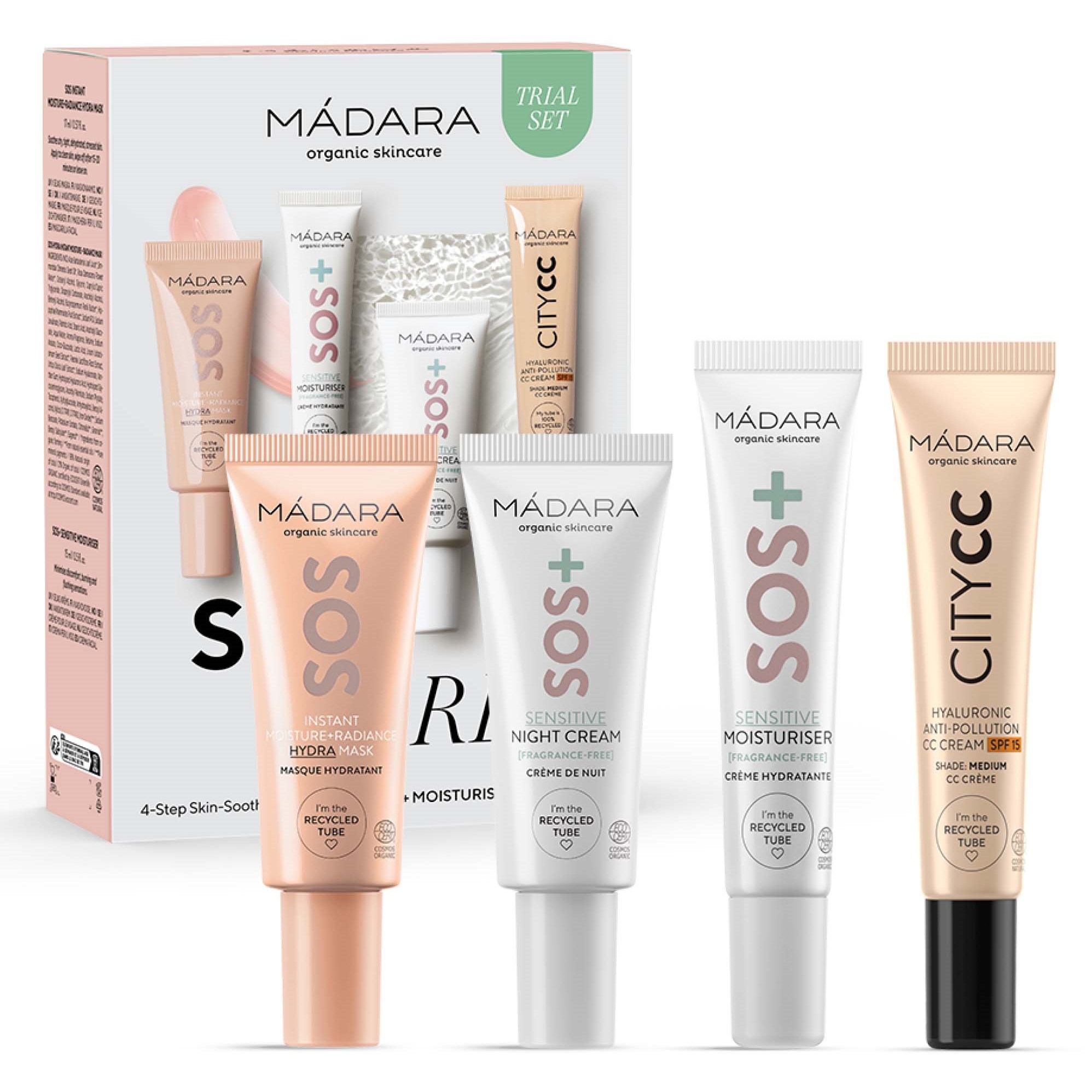 MÁDARA Mádara SOS Care 4-Step Skin-Soothing Routine Set