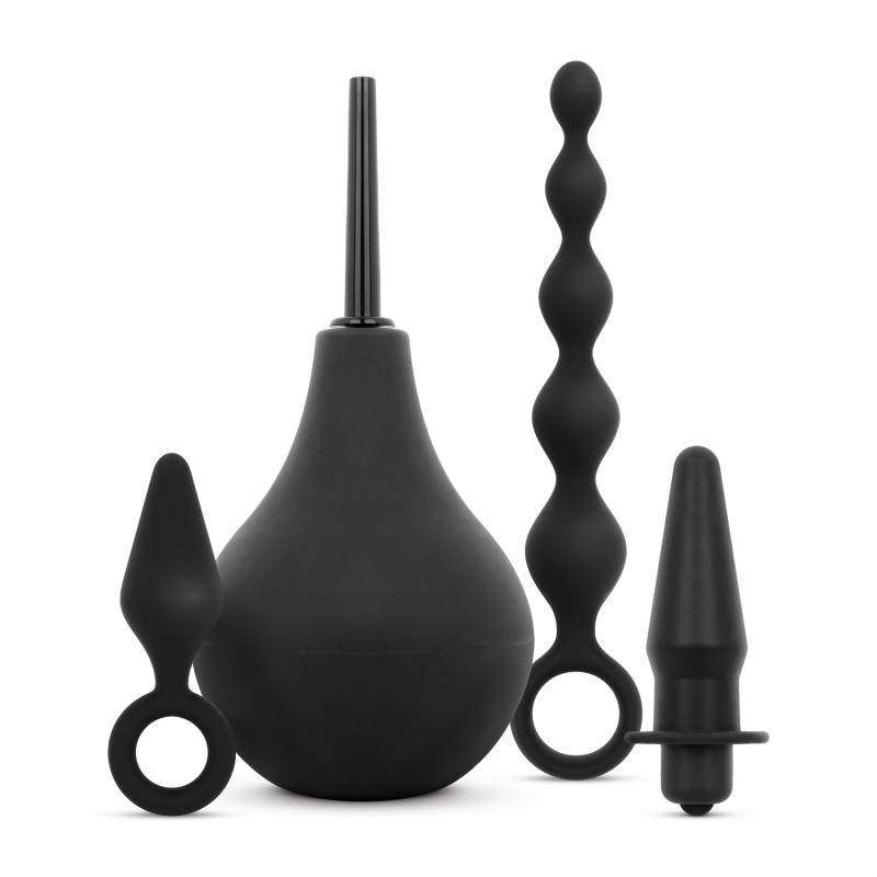 EasyToys Anale Plug en Douche Set - Zwart