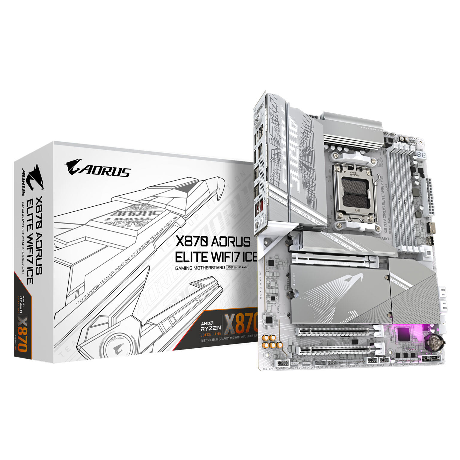 Gigabyte X870 A Elite WF7 ICE 1.0 moederbord