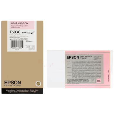 Epson Epson T603 Inktpatroon licht magenta T603C Replace: N/A