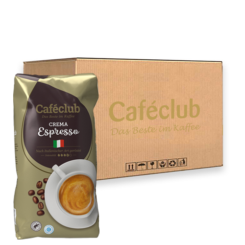 Caféclub - Crema Espresso Bonen - 8x 1kg