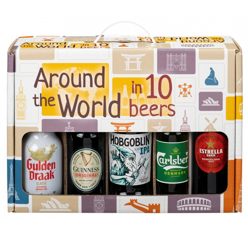 OEM Around the world in 10 Beers - Geschenkverpakking