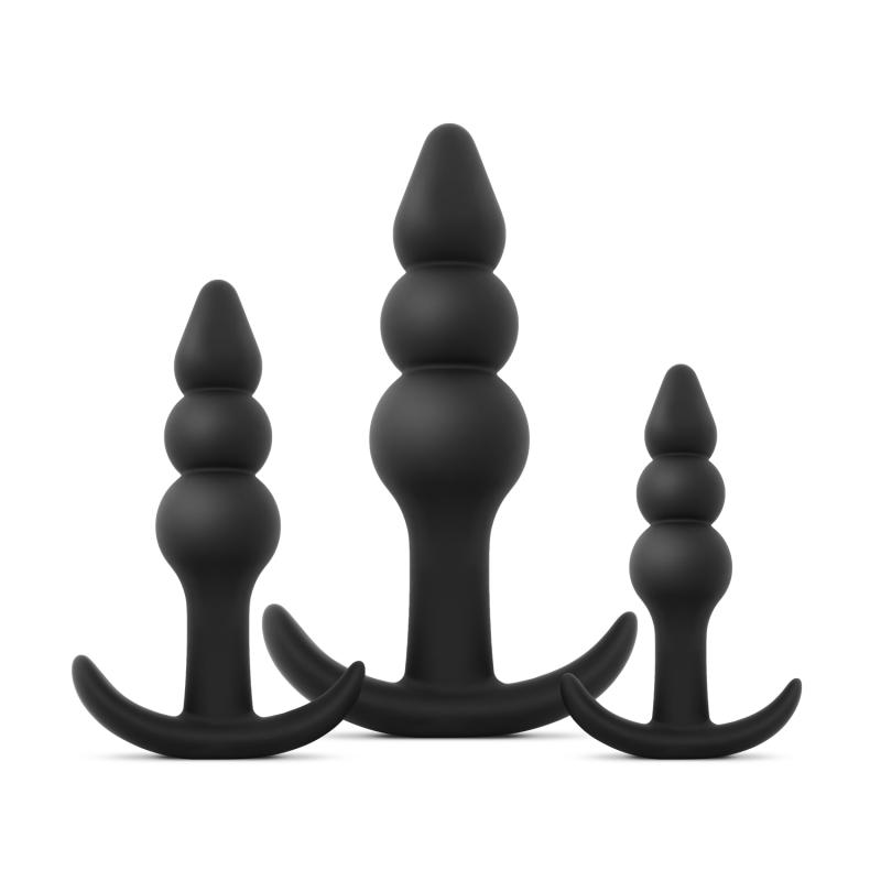 EasyToys - Butt Plug Trio - Zwart