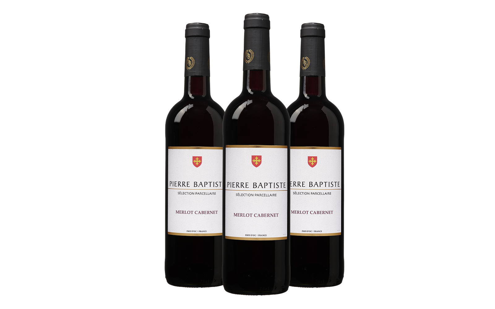 Wijnvoordeel Pierre Baptiste Merlot-Cabernet Sauvignon Probeerpakket (3 flessen) - Rood