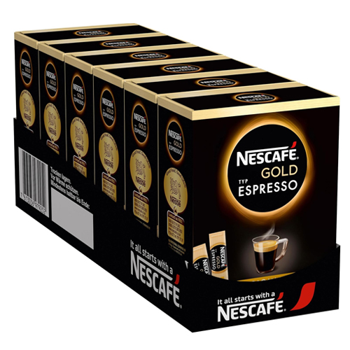 Nescafé - Gold Espresso Oploskoffie - 6x 25 Sticks