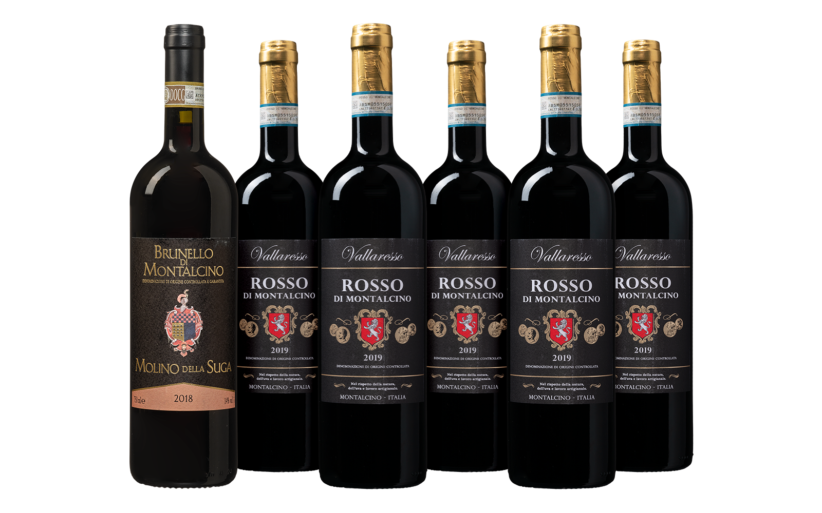 Wijnvoordeel Toscaanse Topwijnen (1x Brunello di Montalcino & 5 x Rosso di Montalcino) - Rood