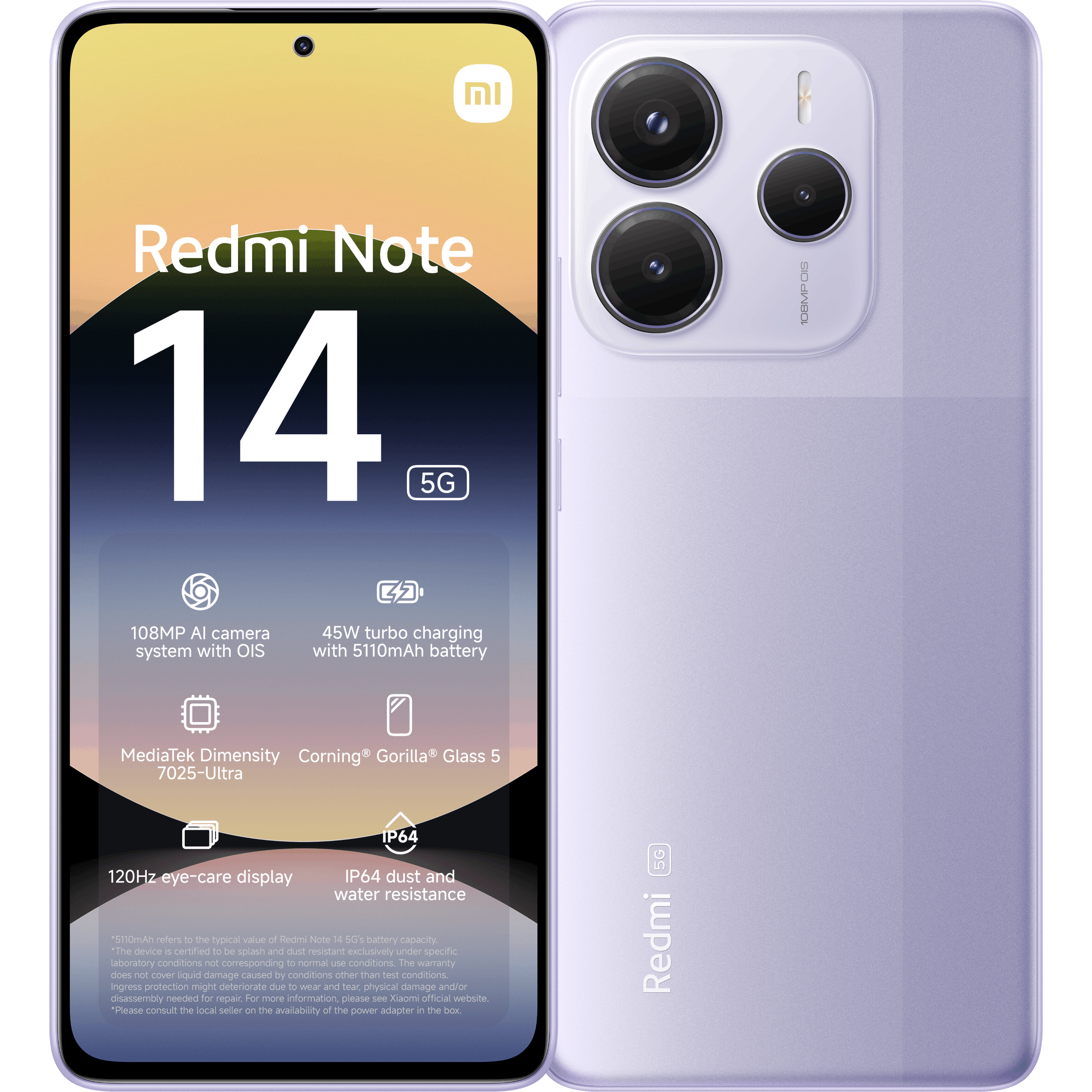 Xiaomi Redmi Note 14 5G 256GB Lavender Purple