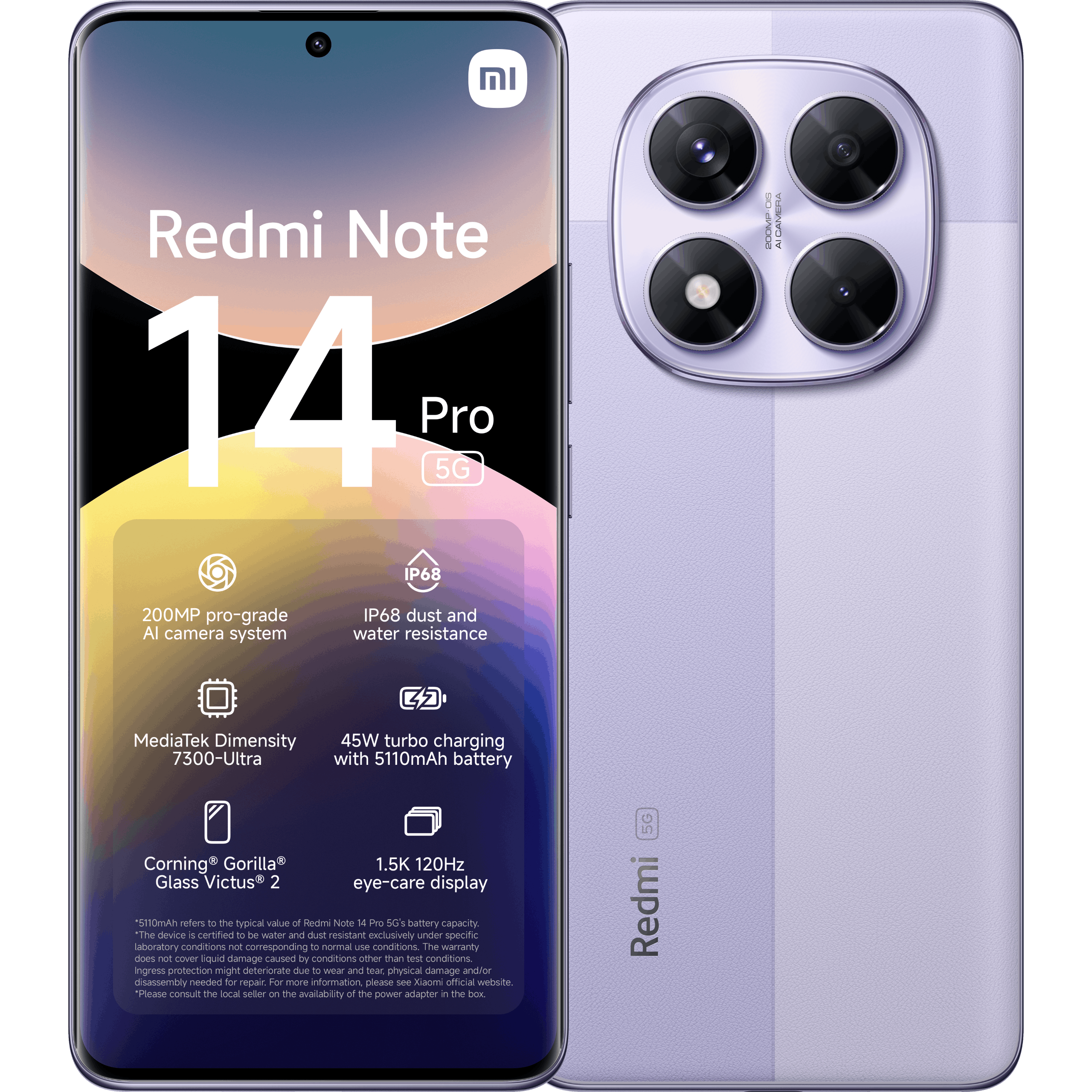 Xiaomi Redmi Note 14 Pro 5G 256GB Lavender Purple