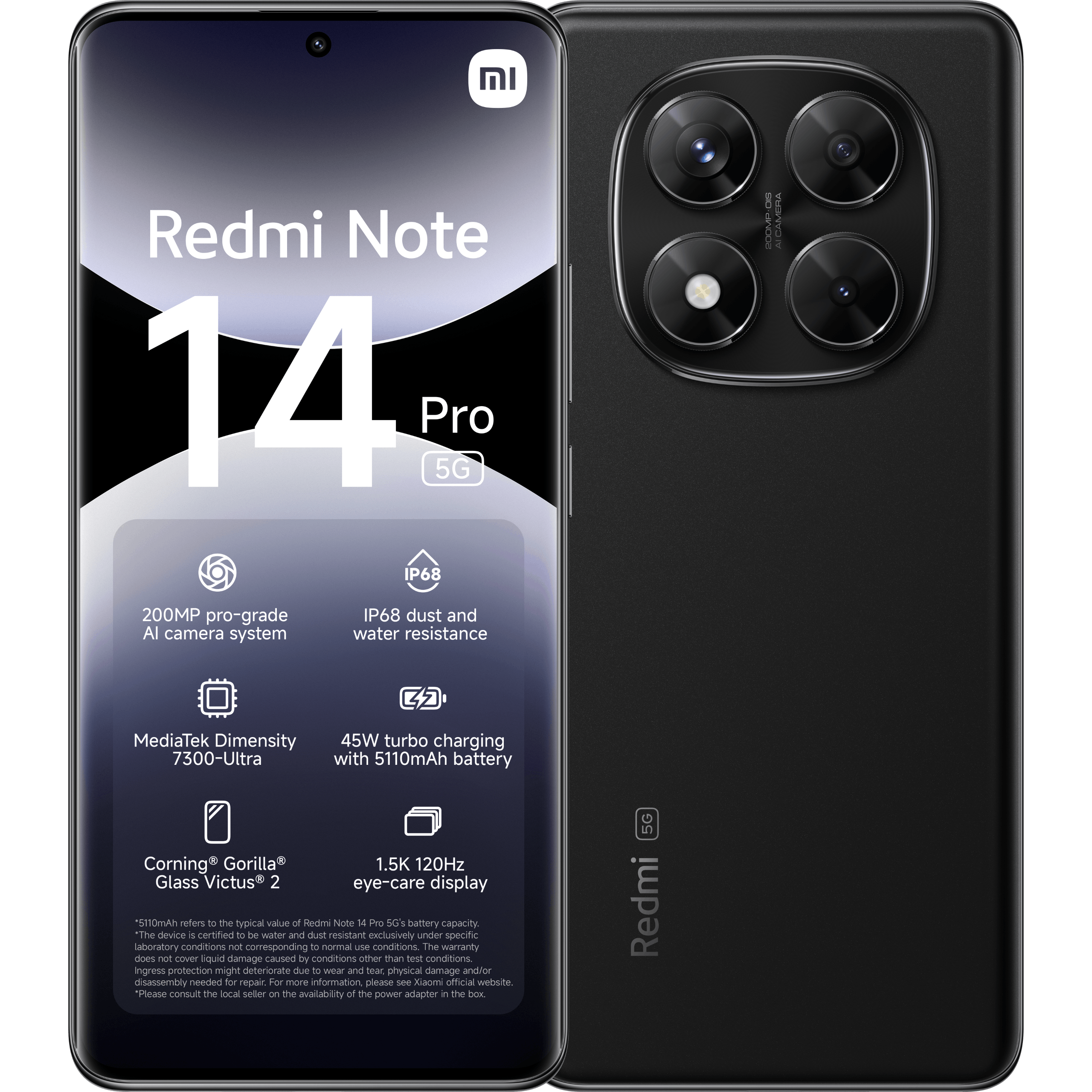 Xiaomi Redmi Note 14 Pro 5G 256GB Midnight Black