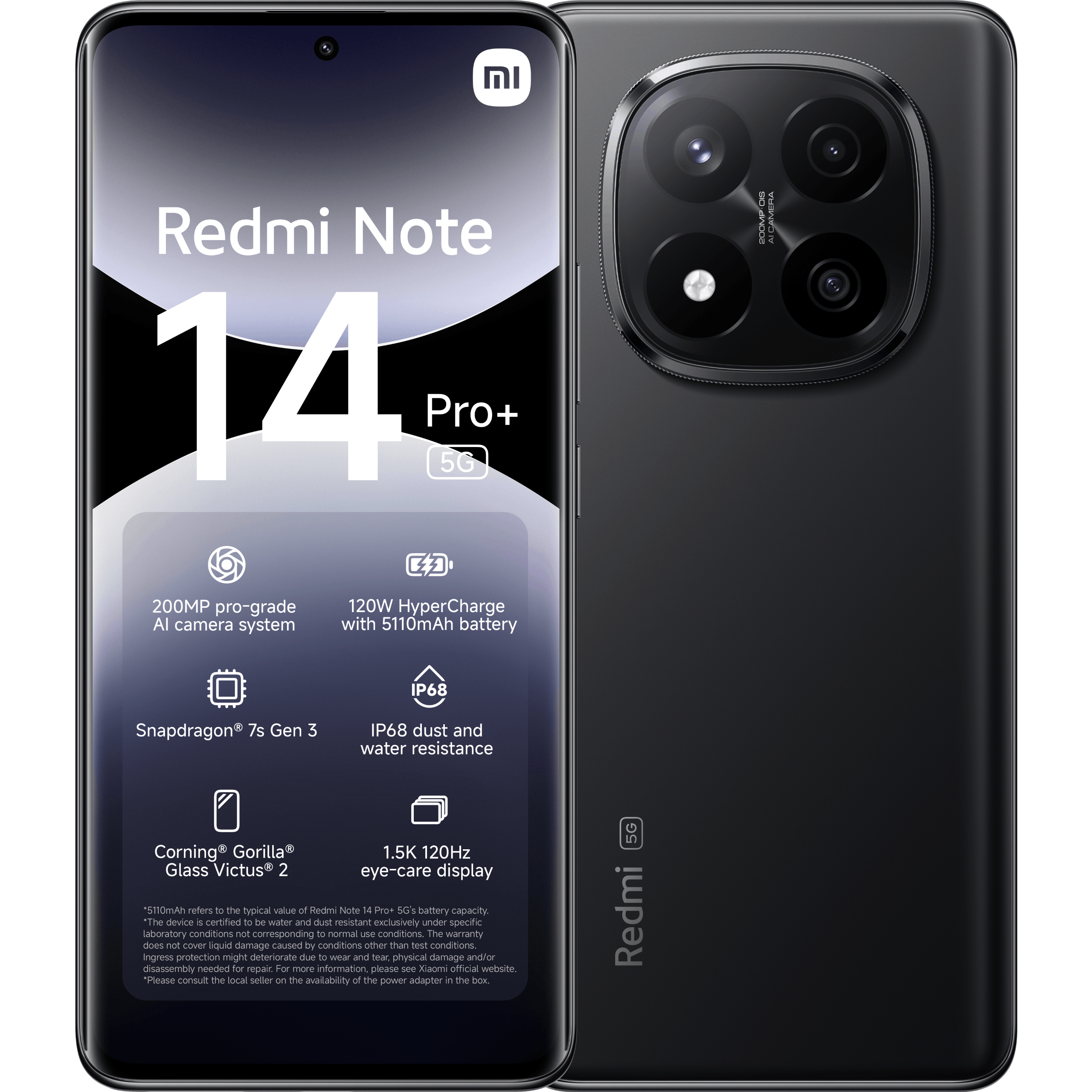 Xiaomi Redmi Note 14 Pro+ 5G 256GB Midnight Black