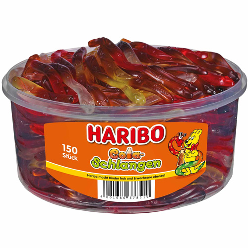 HARIBO - Cola Slangen - 150 stuks