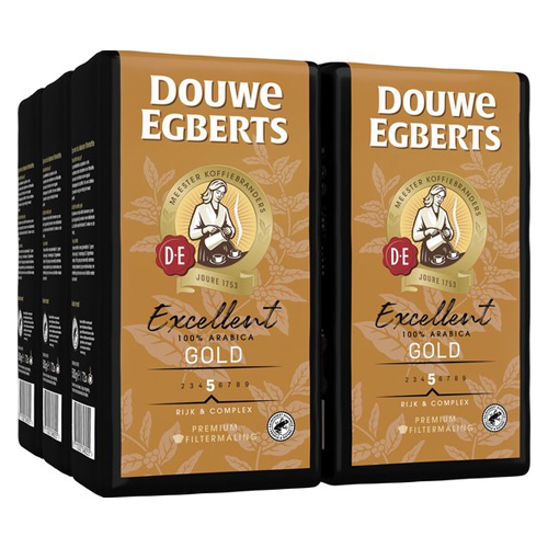 Douwe Egberts - Excellent Gold Gemalen Koffie - 6x 500g