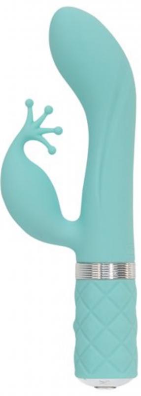 Pillow Talk - Kinky Rabbit & G-Spot Vibrator - Teal - Turquoise