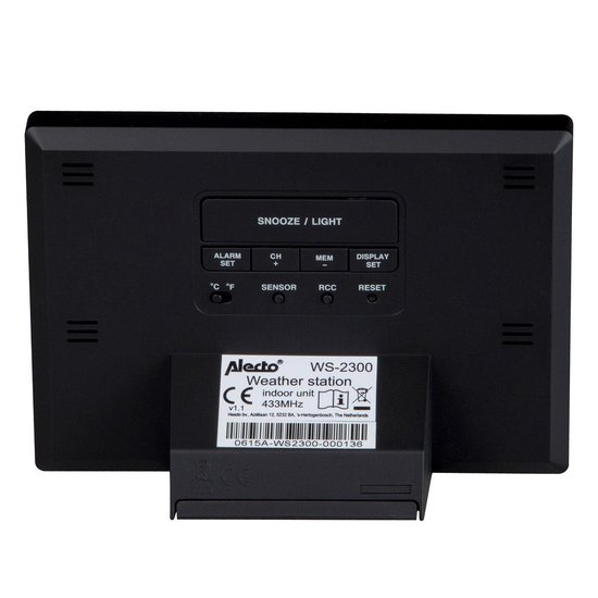 Alecto WS-2300 - Zwart