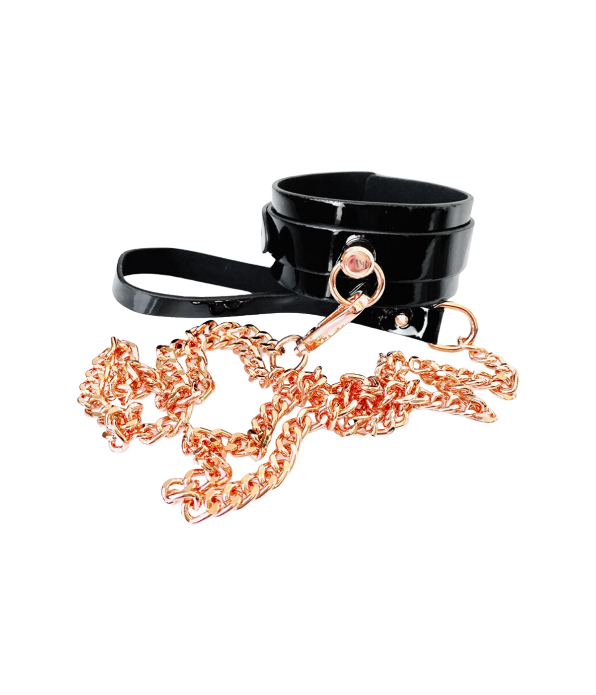 Kinky Diva - Halsband met o-ring en ketting