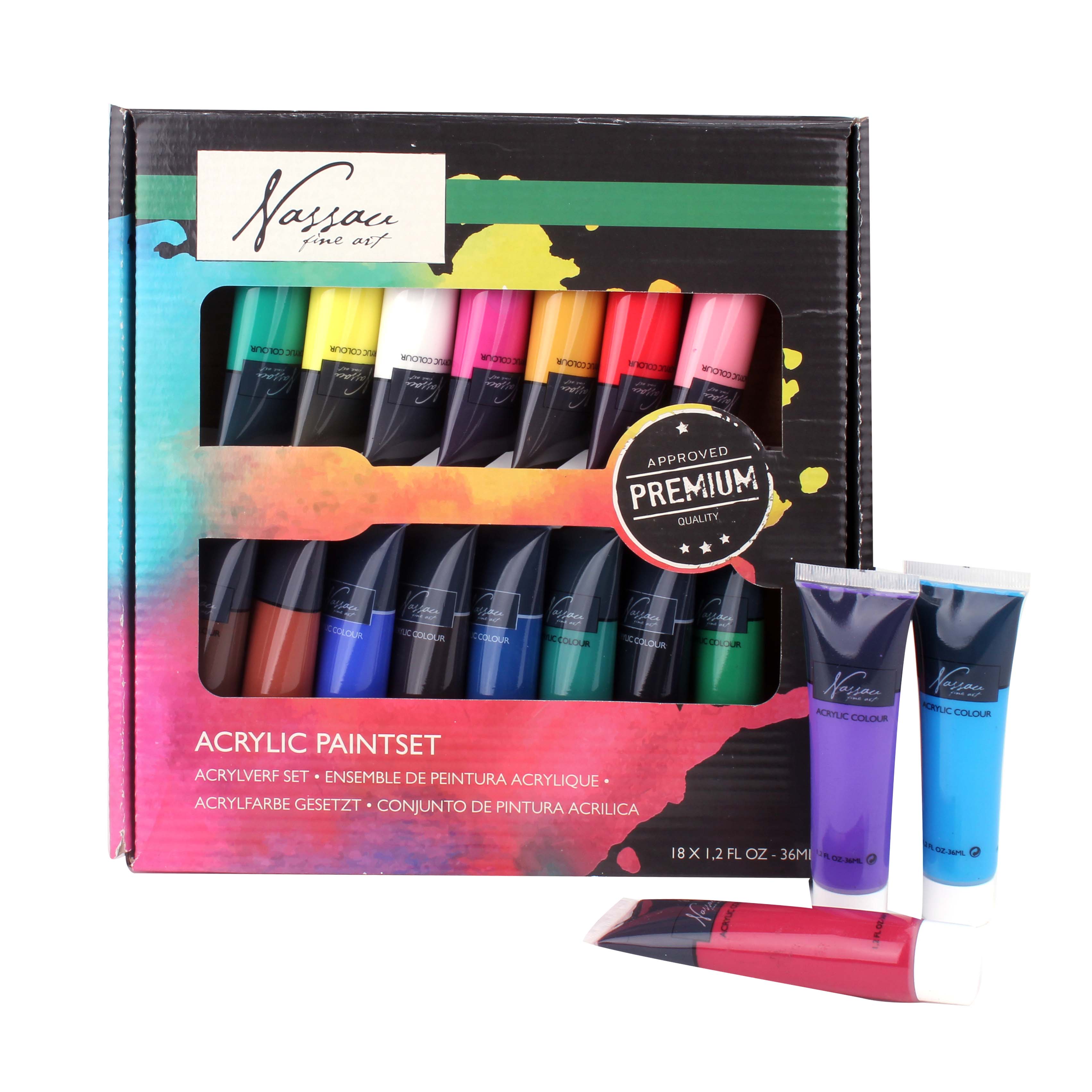 Top1Toys Nassau Verf Set 18 Kleuren 36 ml Nassau