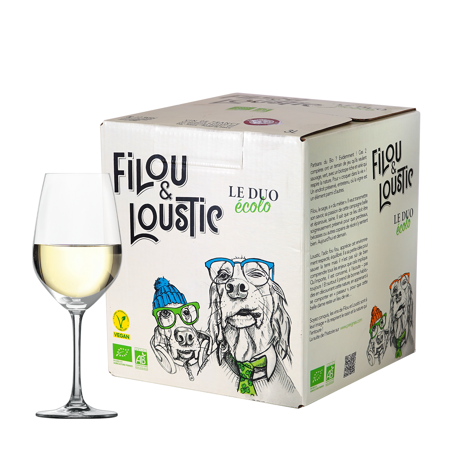 Wijnvoordeel (Organic) Filou et Loustic Vin de France White BIB 3L