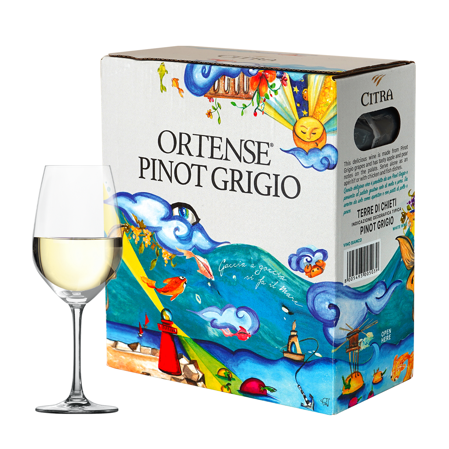 Wijnvoordeel Ortense Pinot Grigio Terre di Chieti BIB 2,25L