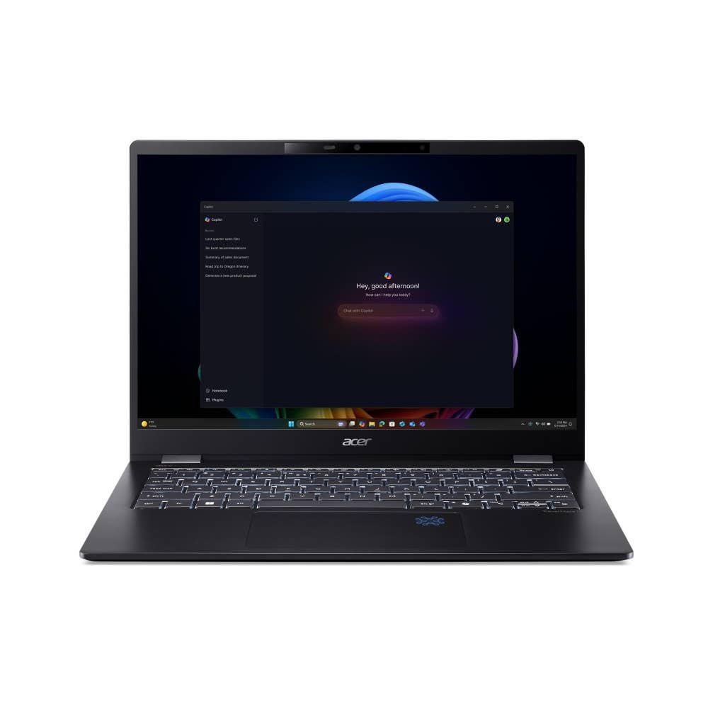 Acer TravelMate P6 14 AI Touchscreen | TMP614-54T-TCO | - Zwart