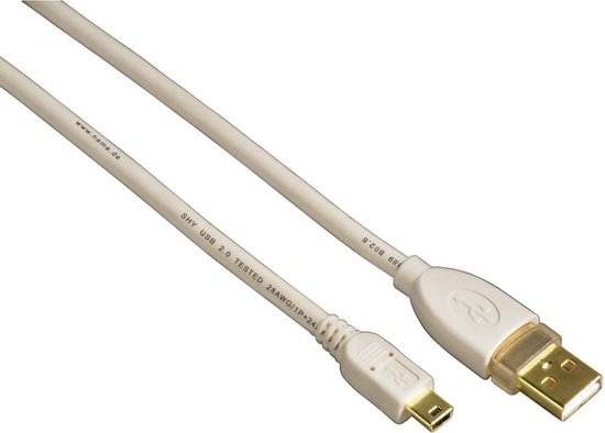 Hama Mini-USB-kabel 3 sterren 1.8m