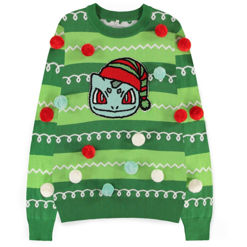 Difuzed Pokémon - Bulbasaur Patched Christmas Jumper