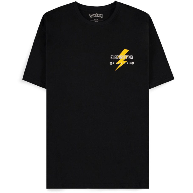 Difuzed Pokémon - Pikachu Electrifying Line Art Men's Short Sleeved Loose Fit T-shirt
