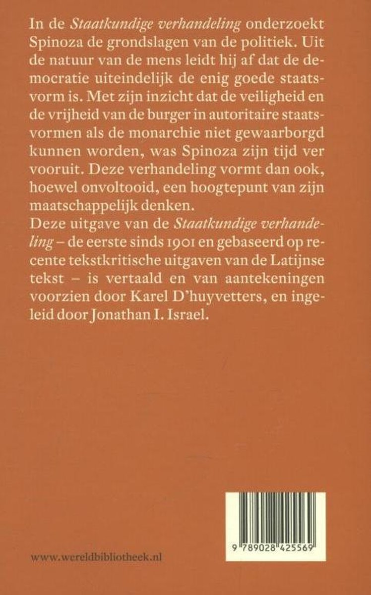 Wereldbibliotheek Staatkundige verhandeling