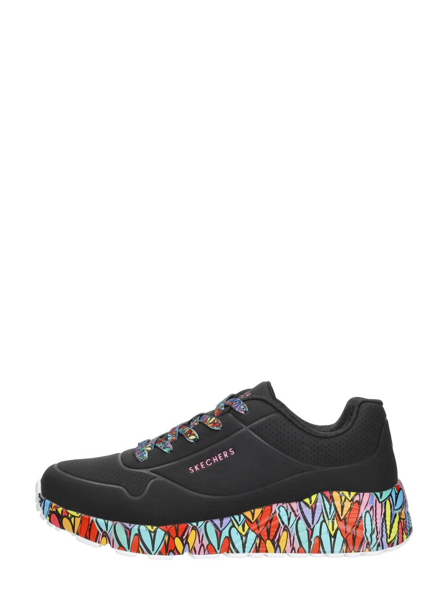 SKECHERS - Uno Lite - Subtle Love - Zwart
