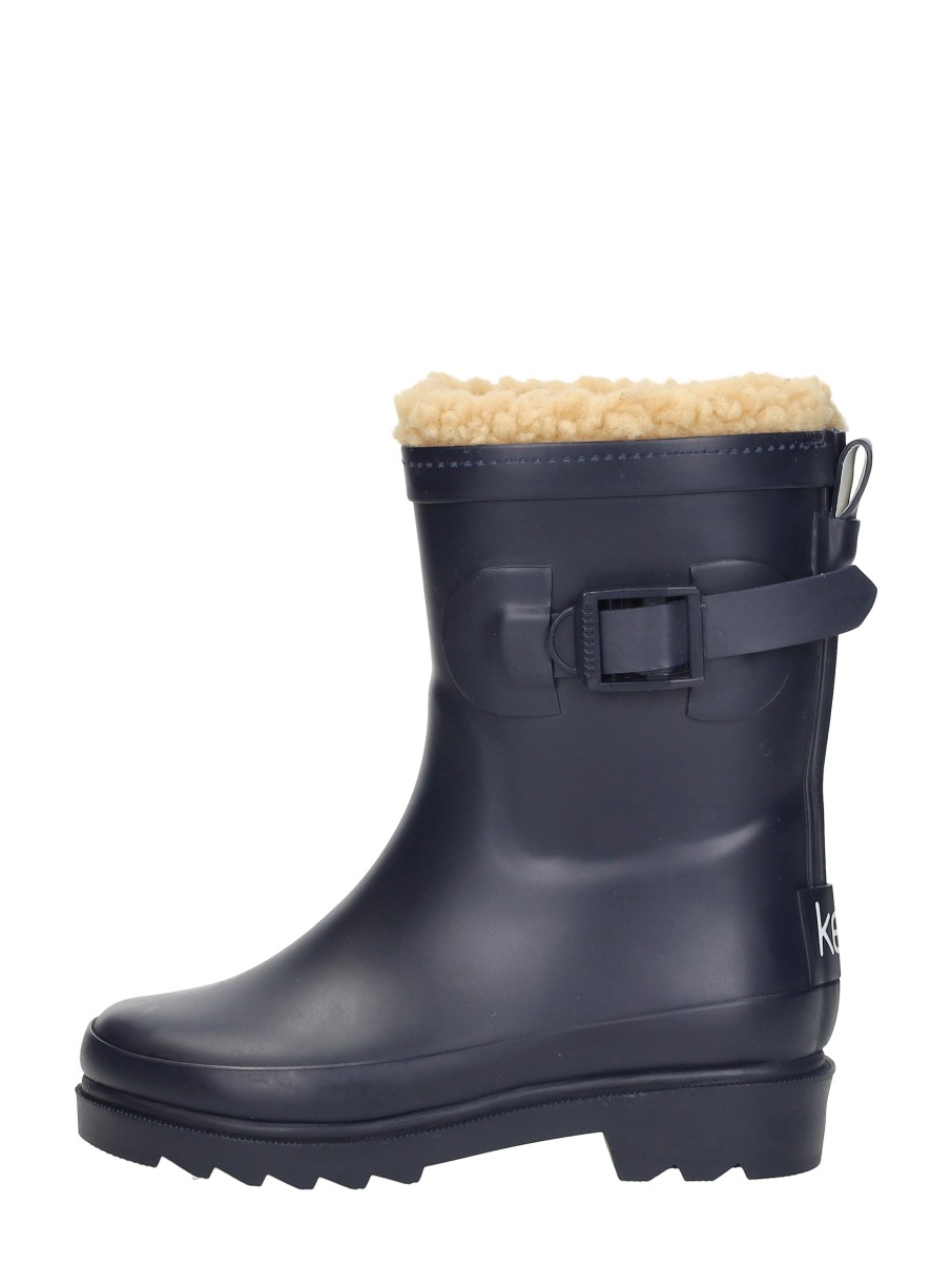 KEQ - Rainboots Fur - Blauw