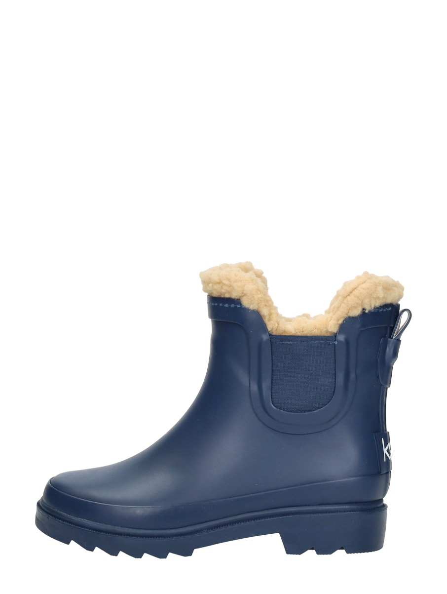KEQ - Chelsea Rainboots Fur - Blauw - Blauw