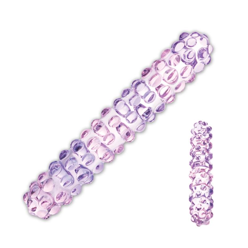 Glas – PURPLE ROSE Nubby s Dildo – Purple