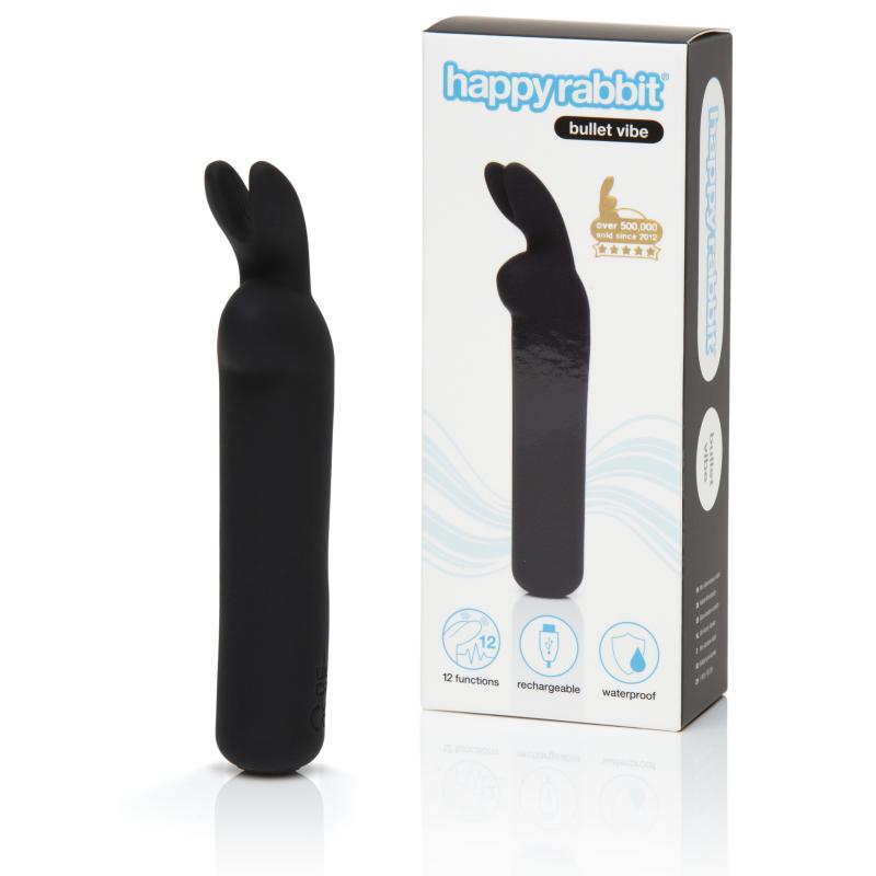 Happy Rabbit – Bullet Vibrator – Oplaadbaar & - Zwart