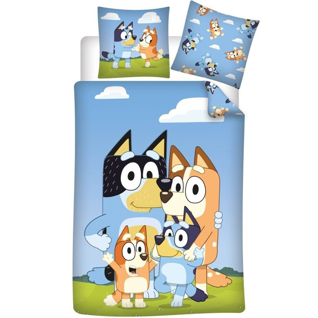 Dekbedovertrek Fun Family - 140 x 200 + 65 x 65 cm - Polykatoen