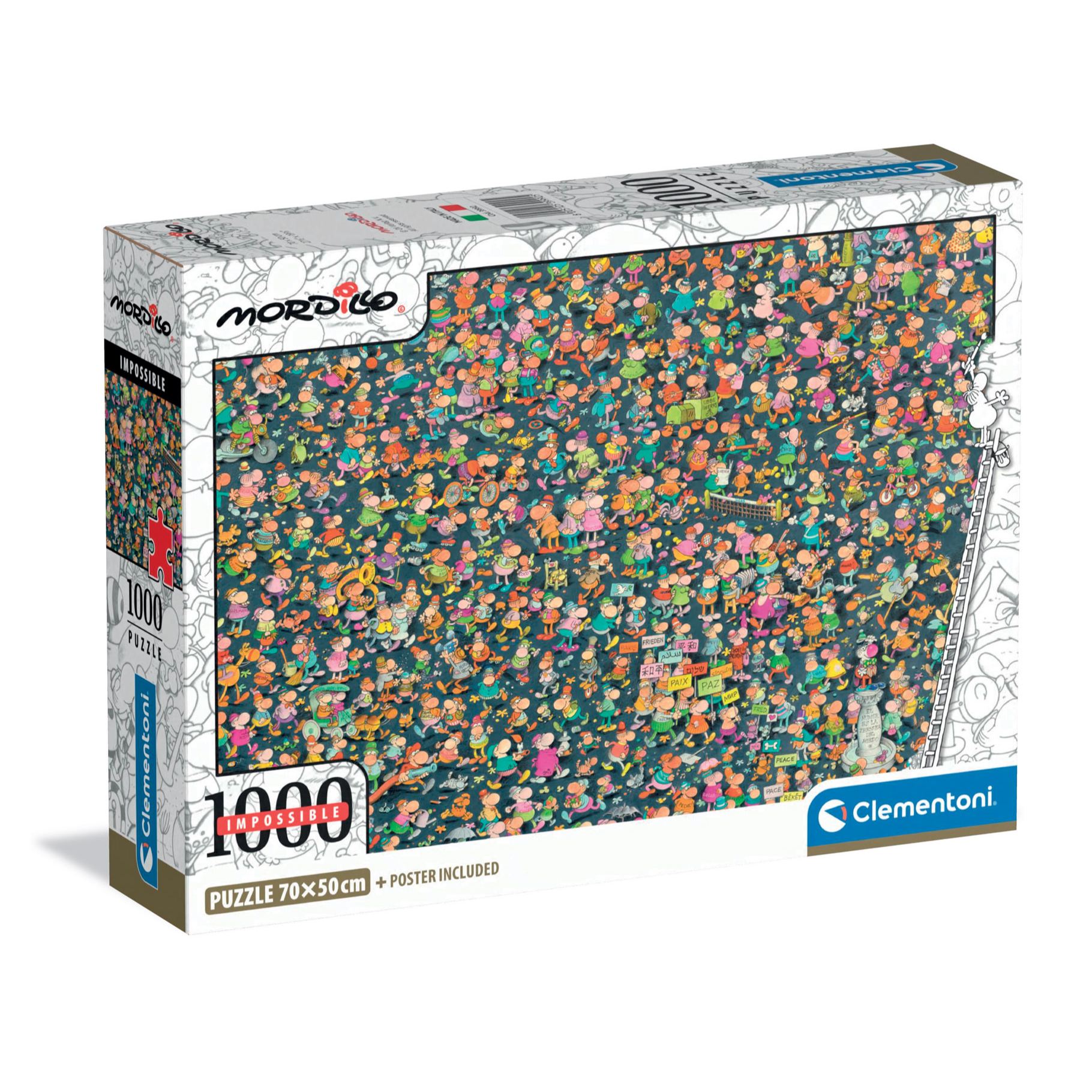 Top1Toys Clementoni Puzzel impossible mordillo