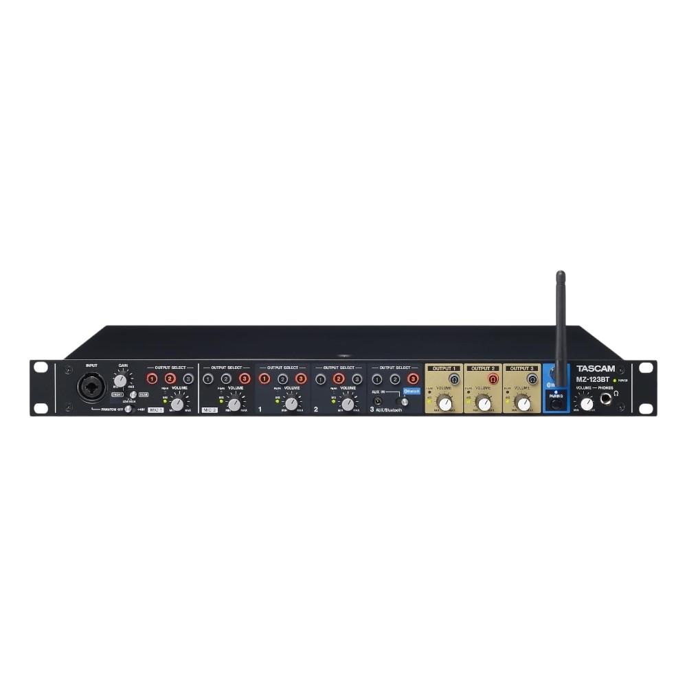 Tascam MZ-123BT 3-kanaals zone mixer met BT