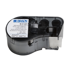 Brady M-47-427 gelamineerd vinyl labels | 25,4mm x 12,7mm x 9,52mm