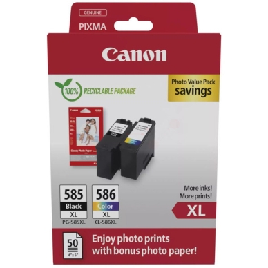 Canon Canon PG-585XL & CL-586XL + GP-501A6-50pack 6204C005 Replace: N/A