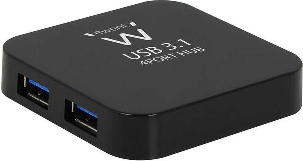 Ewent 4 Poorts USB 3.0 Gen1 Hub - Zwart
