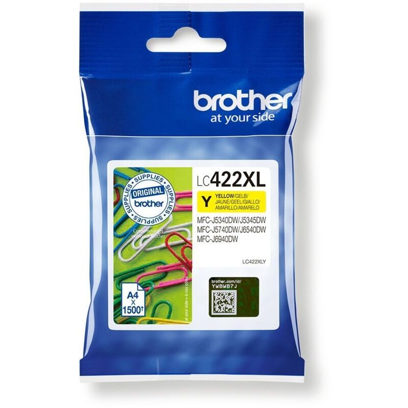 Brother Cartucho Impresora LC422XLY - Geel