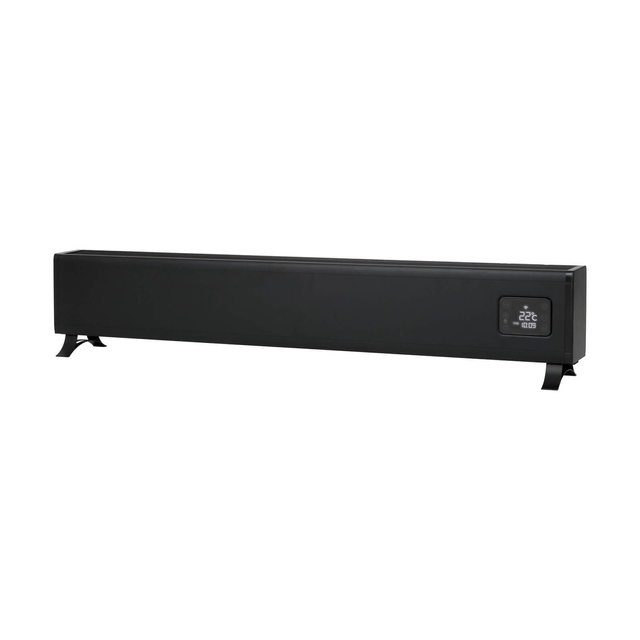 EUROM Alutherm baseboard 1000 WiFi Convectorkachel Laag 1000watt 361179 - Zwart