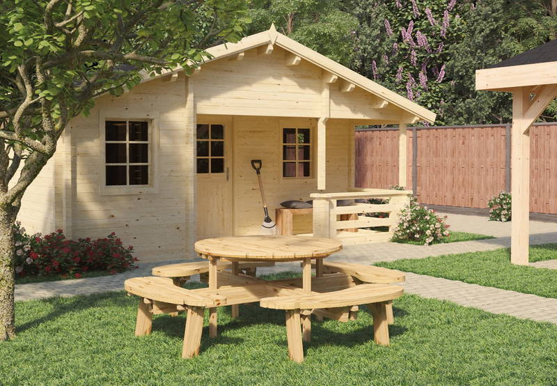 Tuindeco Picknicktafel rond -