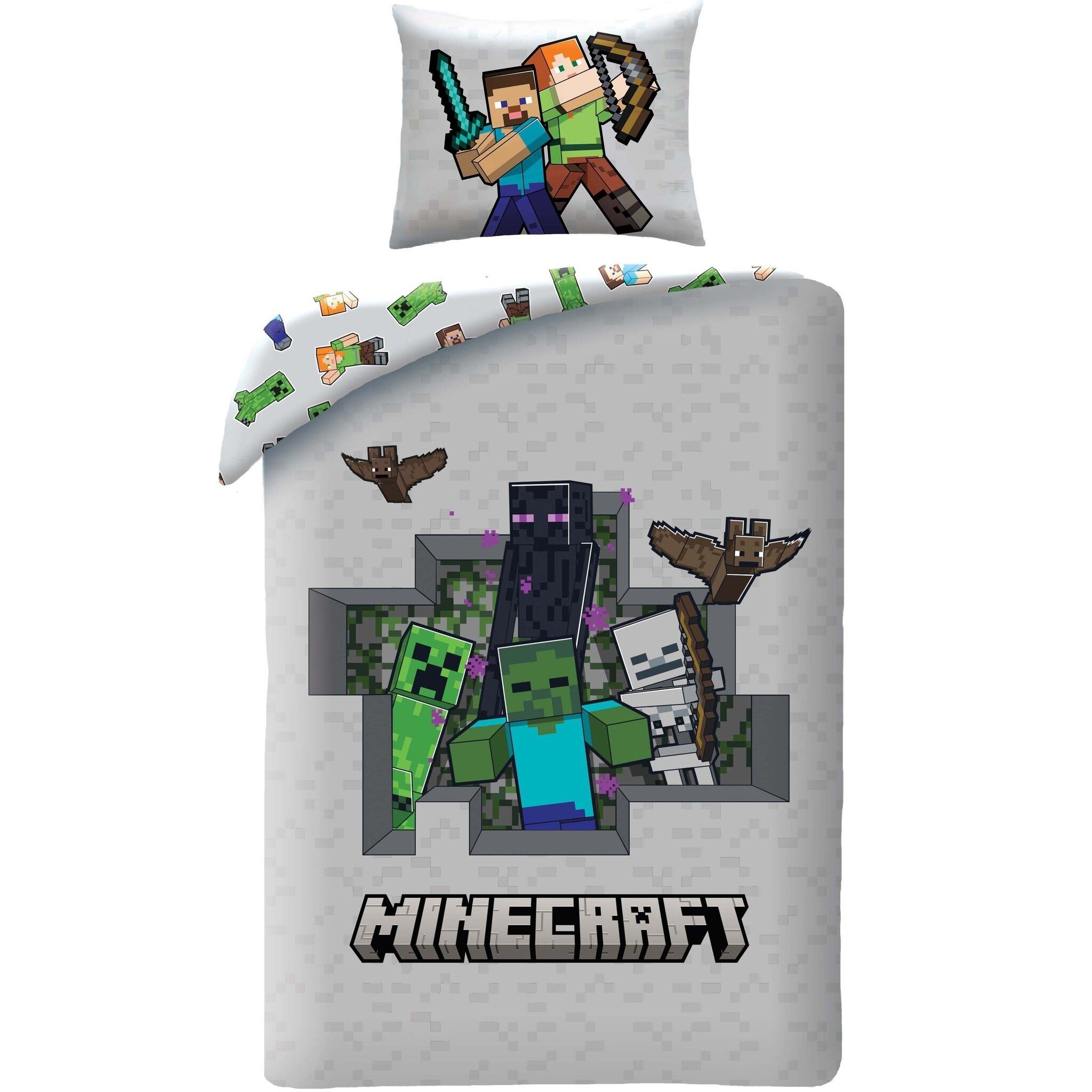 Dekbedovertrek, Steve &amp; Alex - 140 x 200 + 70 x 90 cm - Polyester