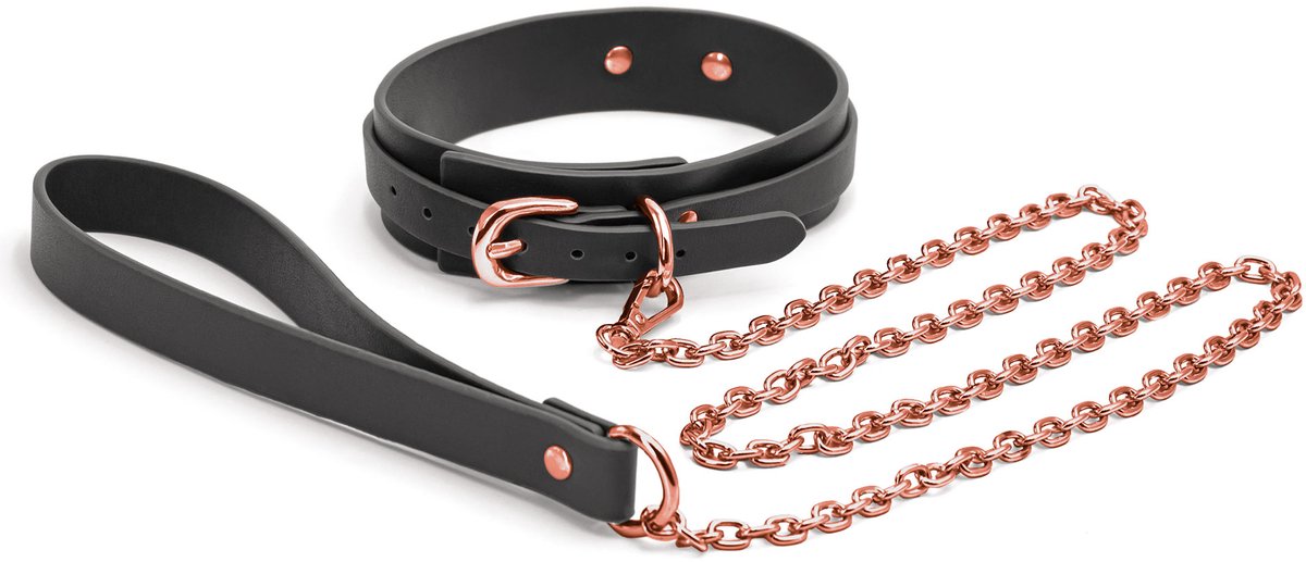 Bondage Couture - Halsband met ketting