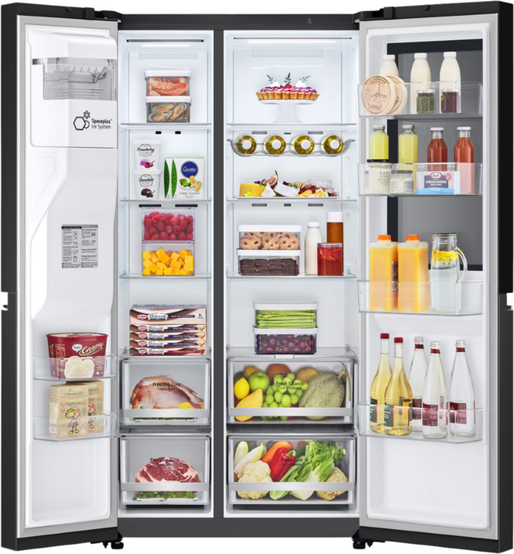 LG LG GSGV80EPLD Amerikaanse koelkast - Zwart