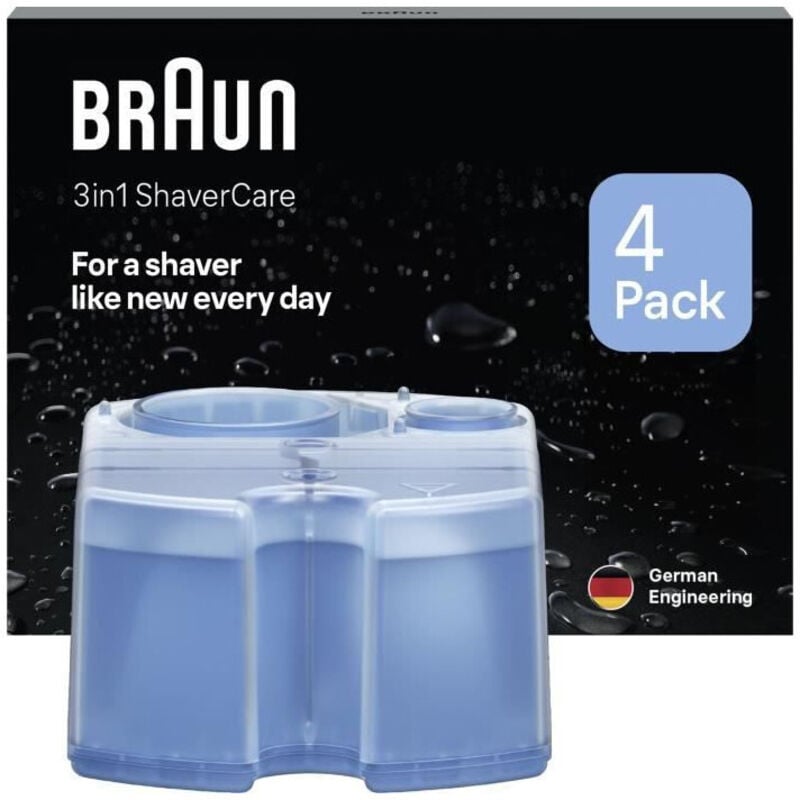 Braun Braun 3-in-1 ShaverCare Reiniger 4 Pack Scheerapparaat - Blauw